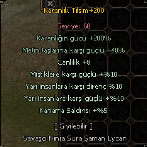 +200 Karanlık Tılsım